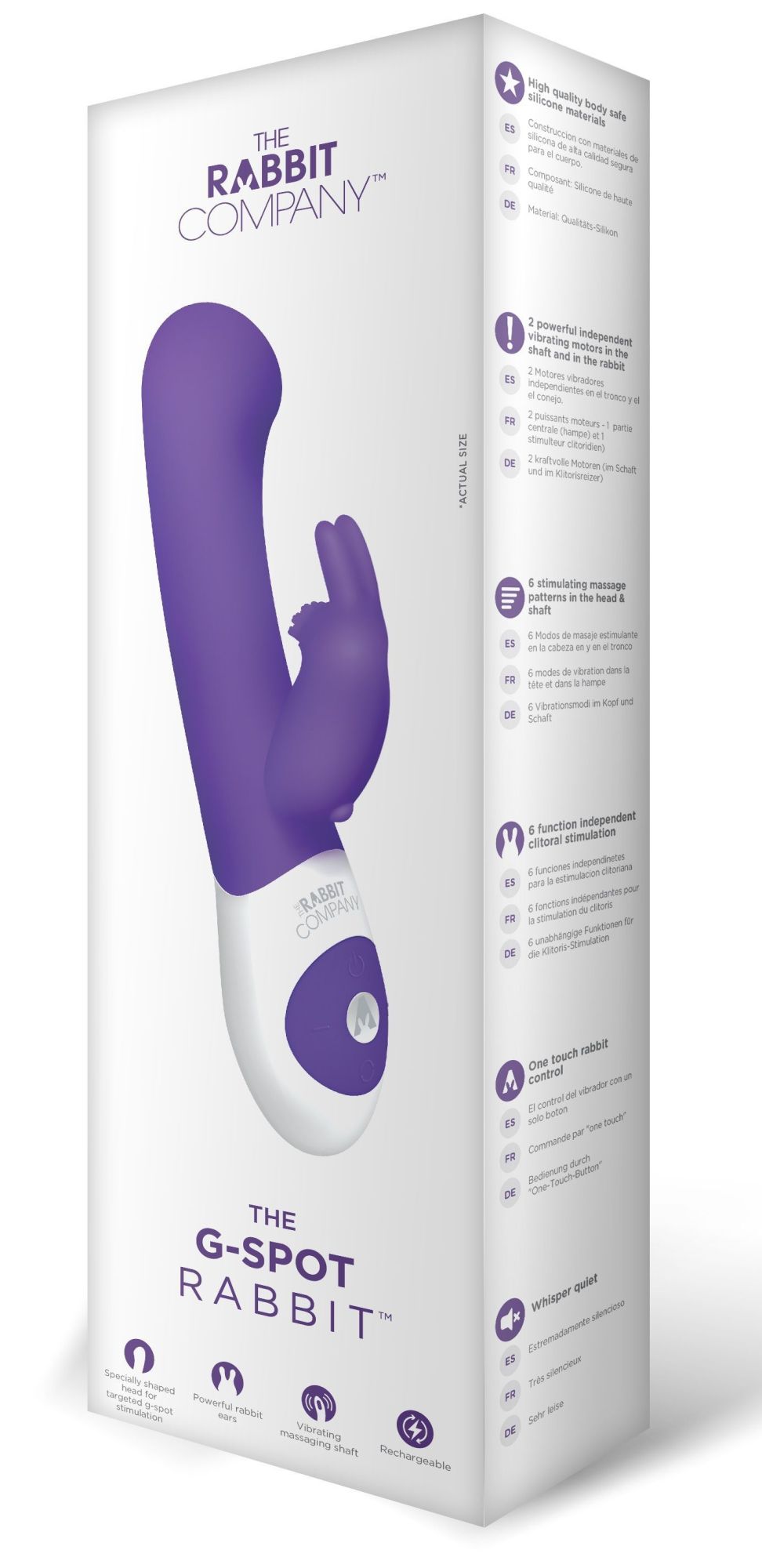 вибратор the rabbit company the g-spot rabbit, фиолетовый в России