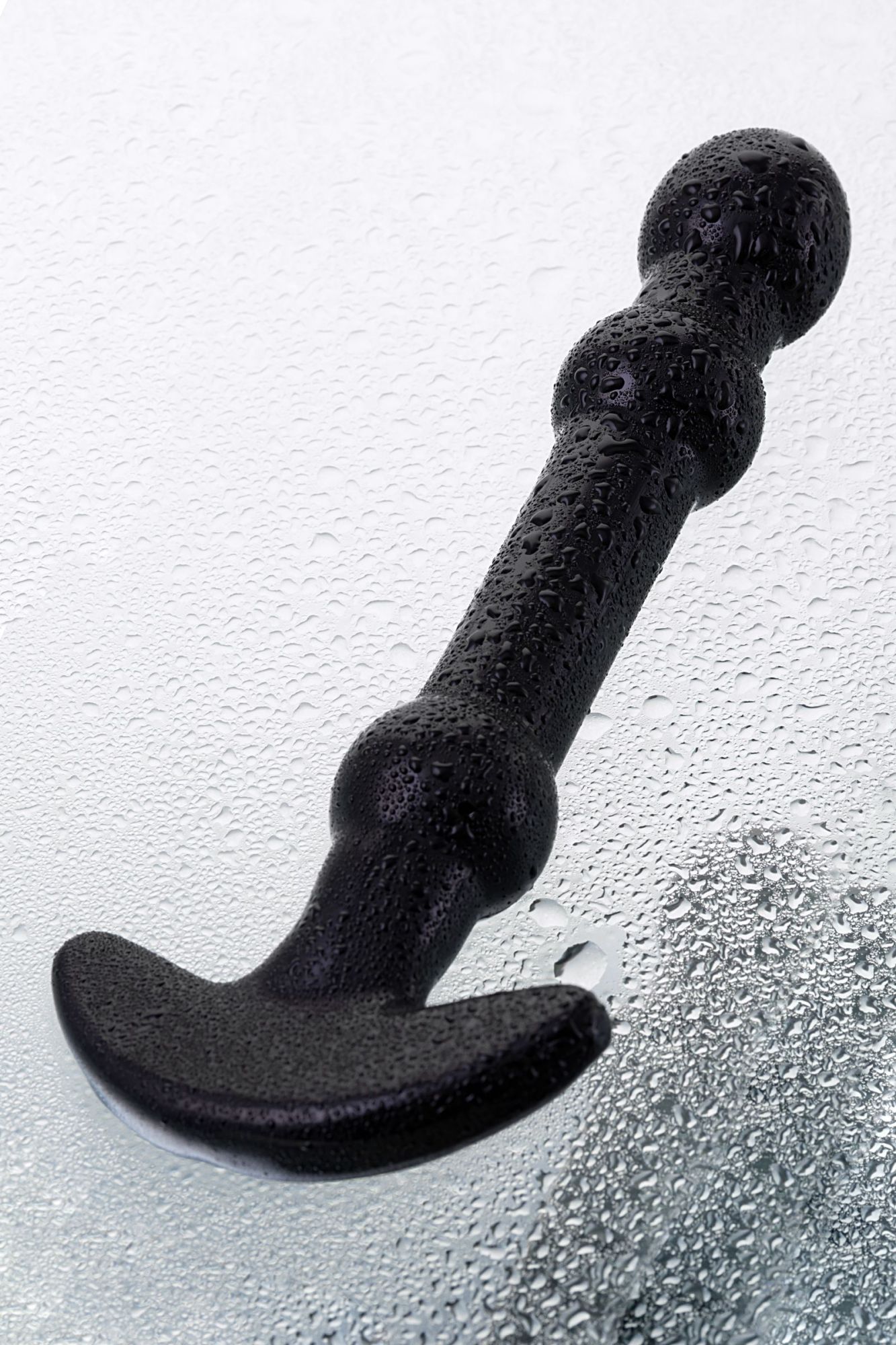 нереалистичный фаллоимитатор sexus glass, стекло, чёрный, 19 см в России
