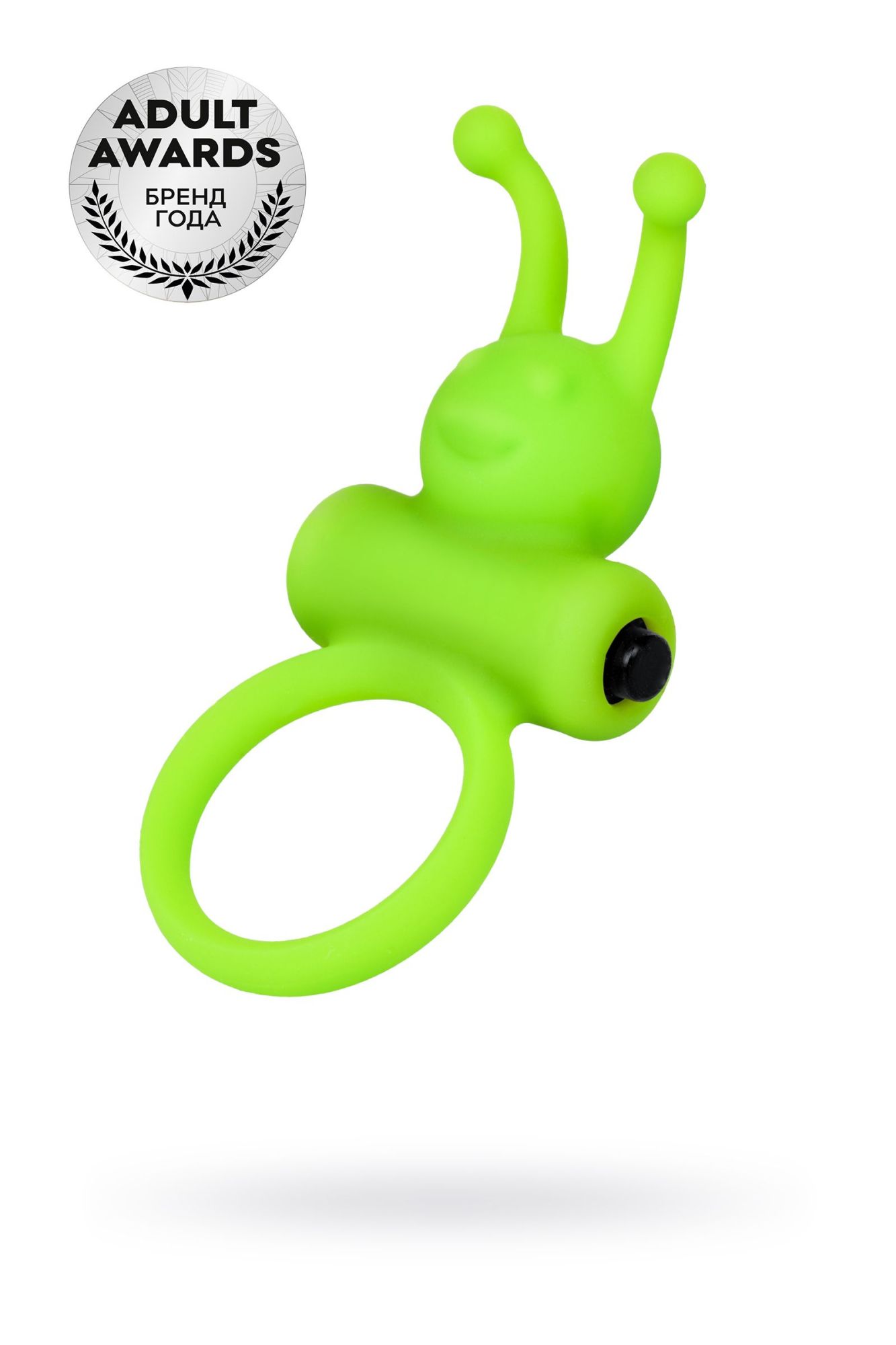 эрекционное кольцо на пенис a-toys by toyfa flik, силикон, зеленый, 9,1 см, ø 3,1 см в России
