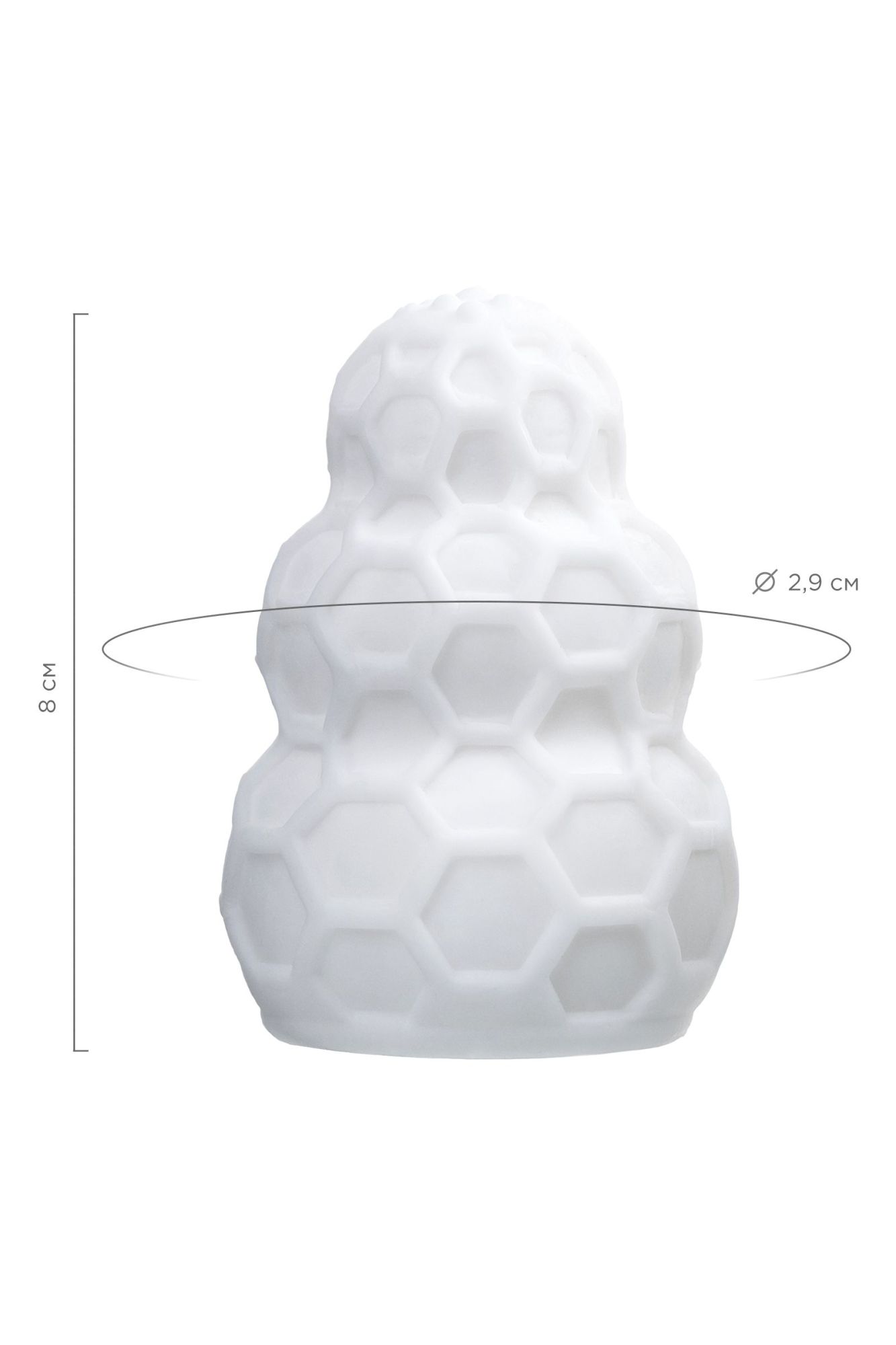мастурбатор a-toys flaff, tpe, белый, 8см, ø 2,9 см в России
