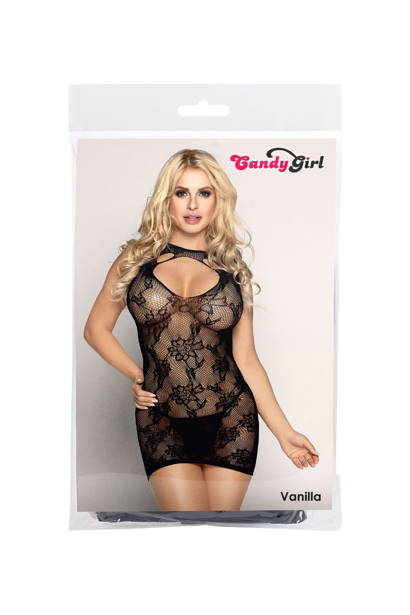 Эротическое платье и стринги candy girl vanilla бесшовное черное, os в России