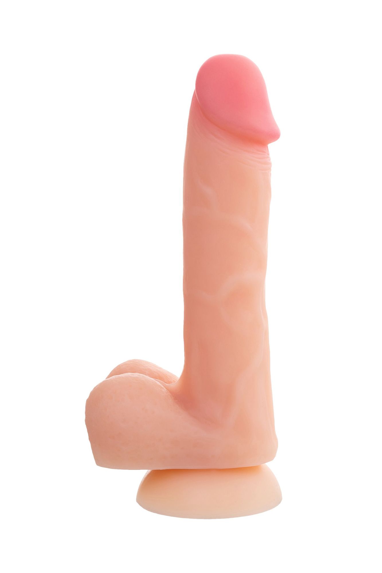 фаллоимитатор realstick silicone hugh j, телесный, 20,5 см в России