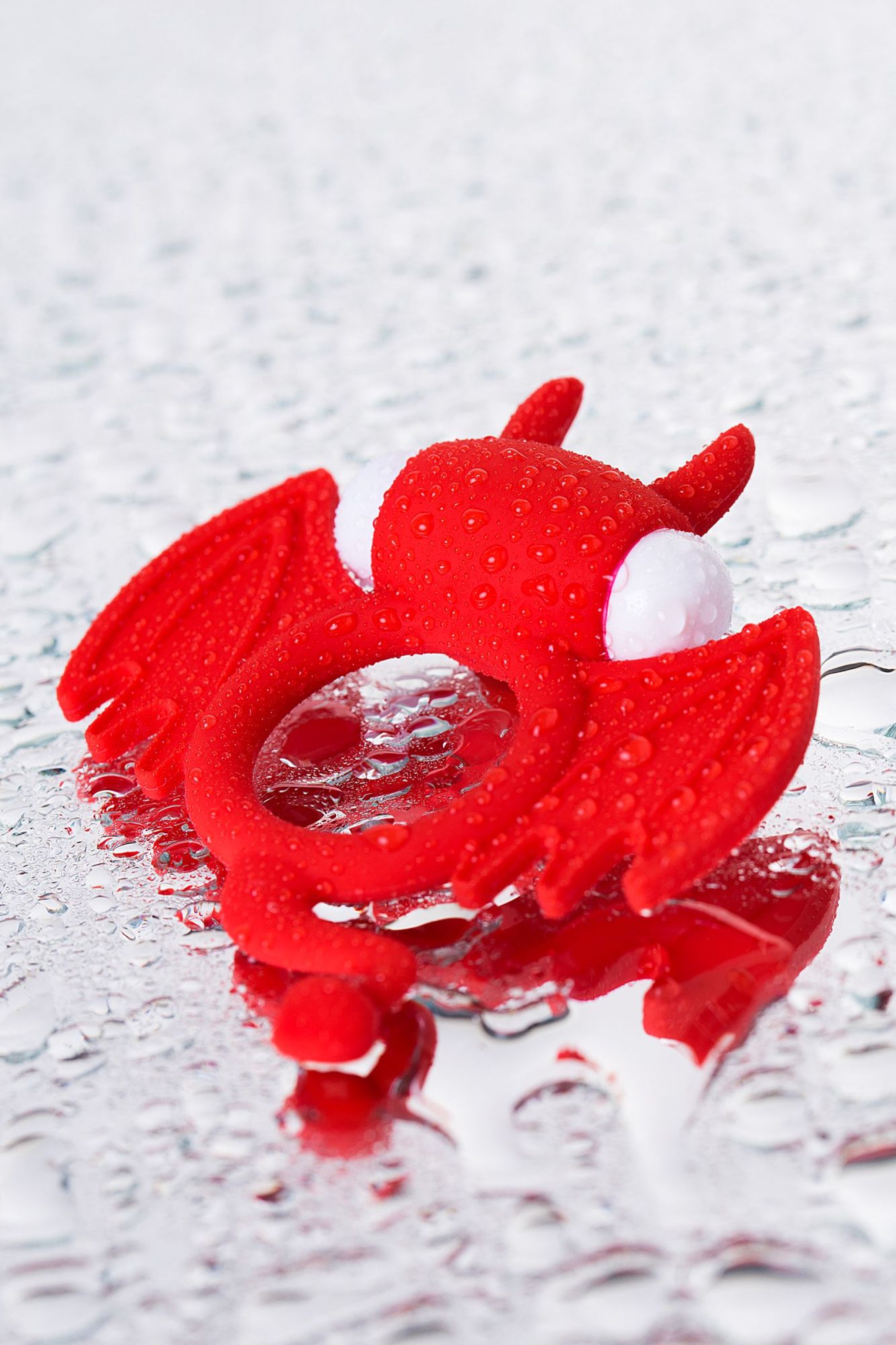 эрекционное кольцо на пенис jos sweet devil, силикон, красный, 8,5 см в России
