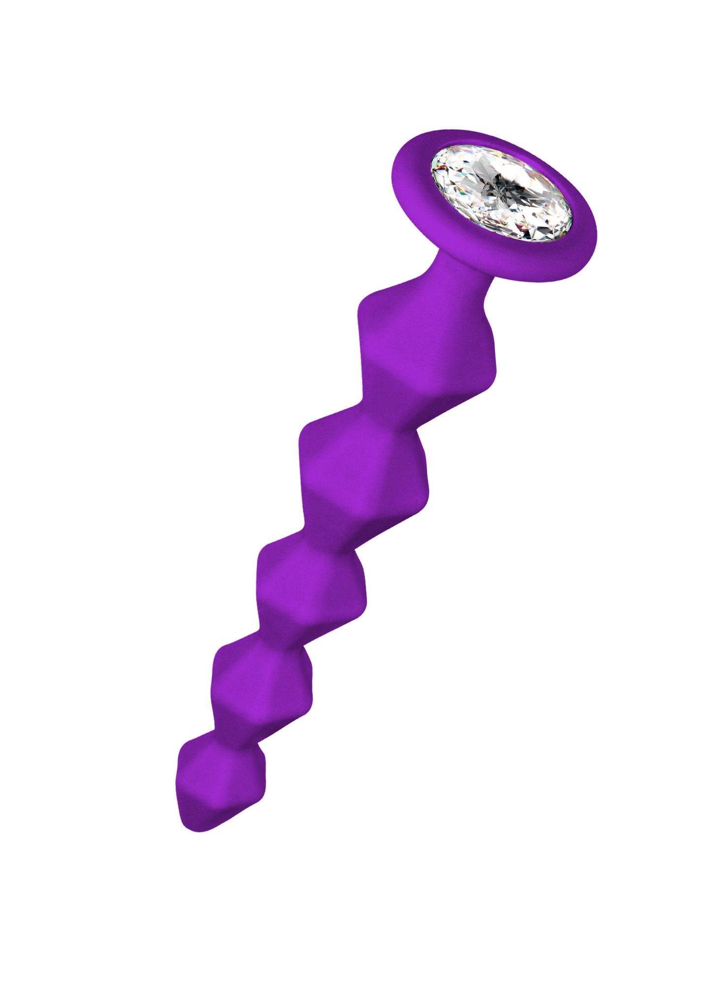 анальная цепочка с кристаллом emotions buddy purple 1400-03lola в России