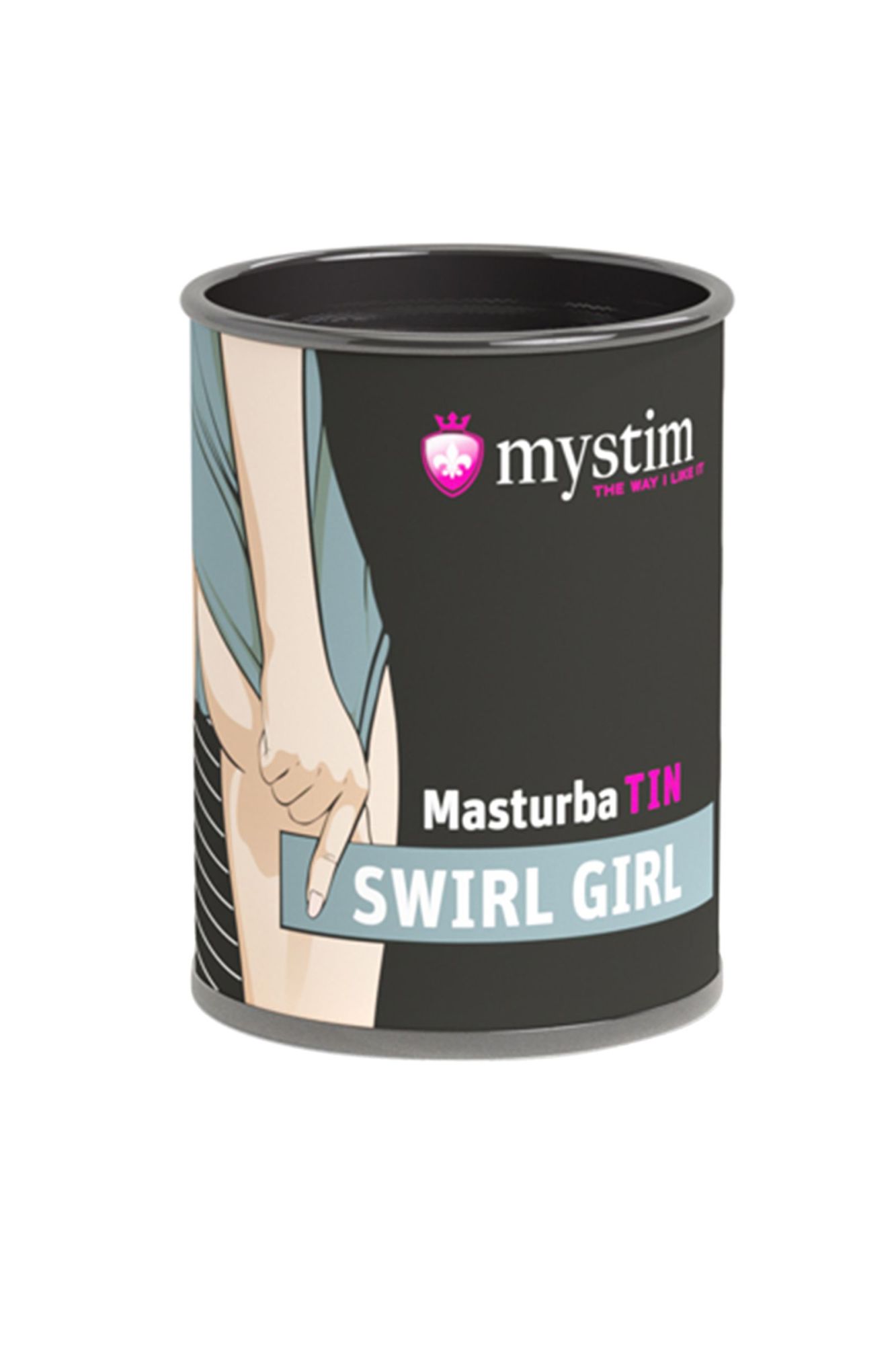 мастурбатор mystim masturbatin swirl gir, tpe, белый, 4,5 см в России