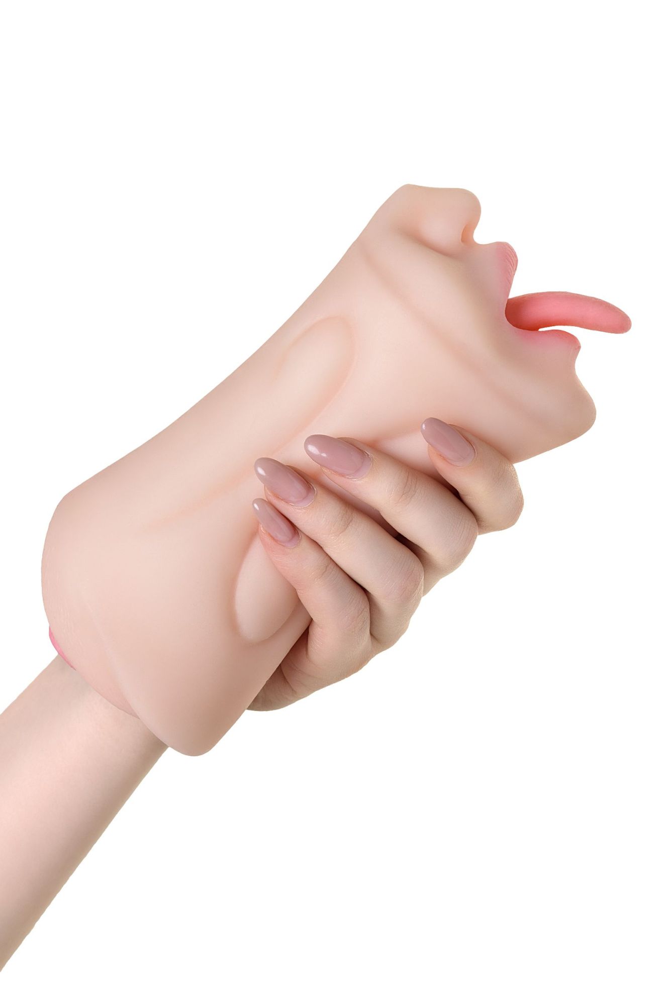 мастурбатор реалистичный toyfa juicy pussy fruity tongue, рот и вагина, tpe, телесный,19 см в России