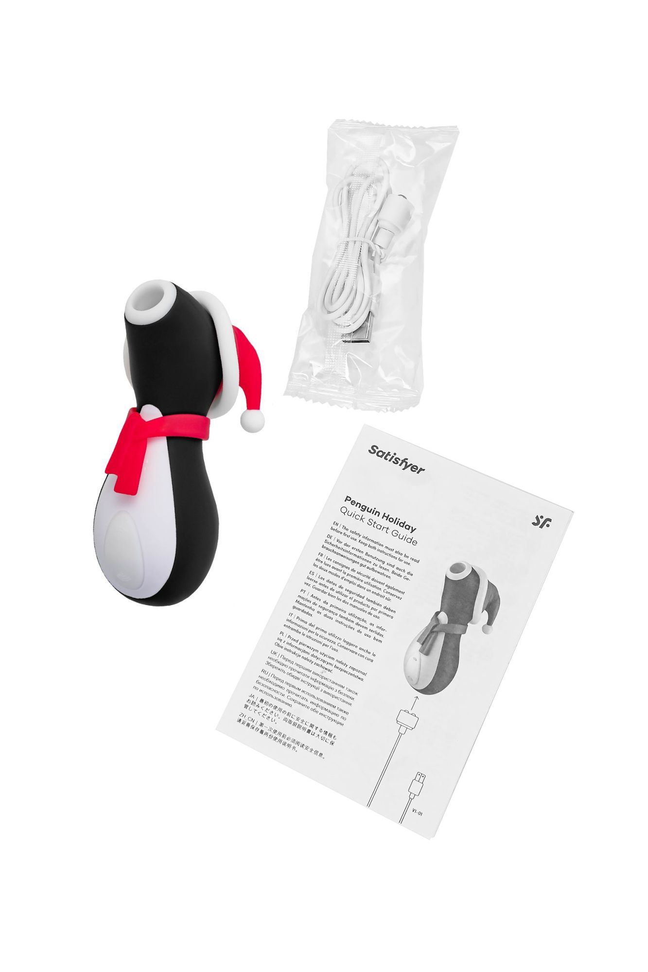 вакуум-волновой бесконтактный стимулятор клитора satisfyer pro penguin holiday edition в России