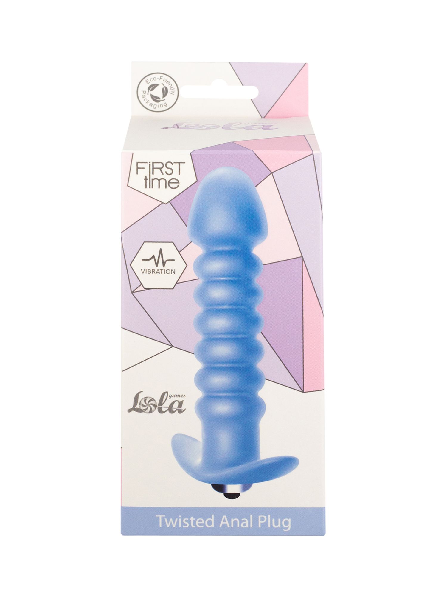 анальная пробка с вибрацией twisted anal plug blue (батарейки ааа) 5007-02lola в России
