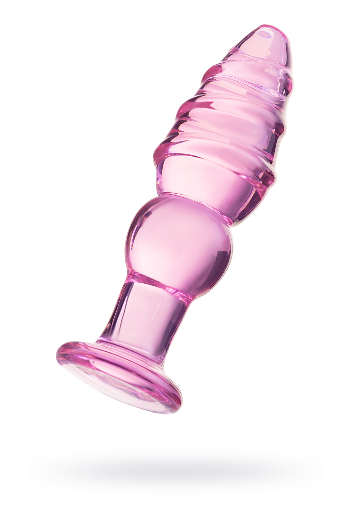анальная втулка sexus glass, стекло, розовая, 13,5 см, ø 4 см в России