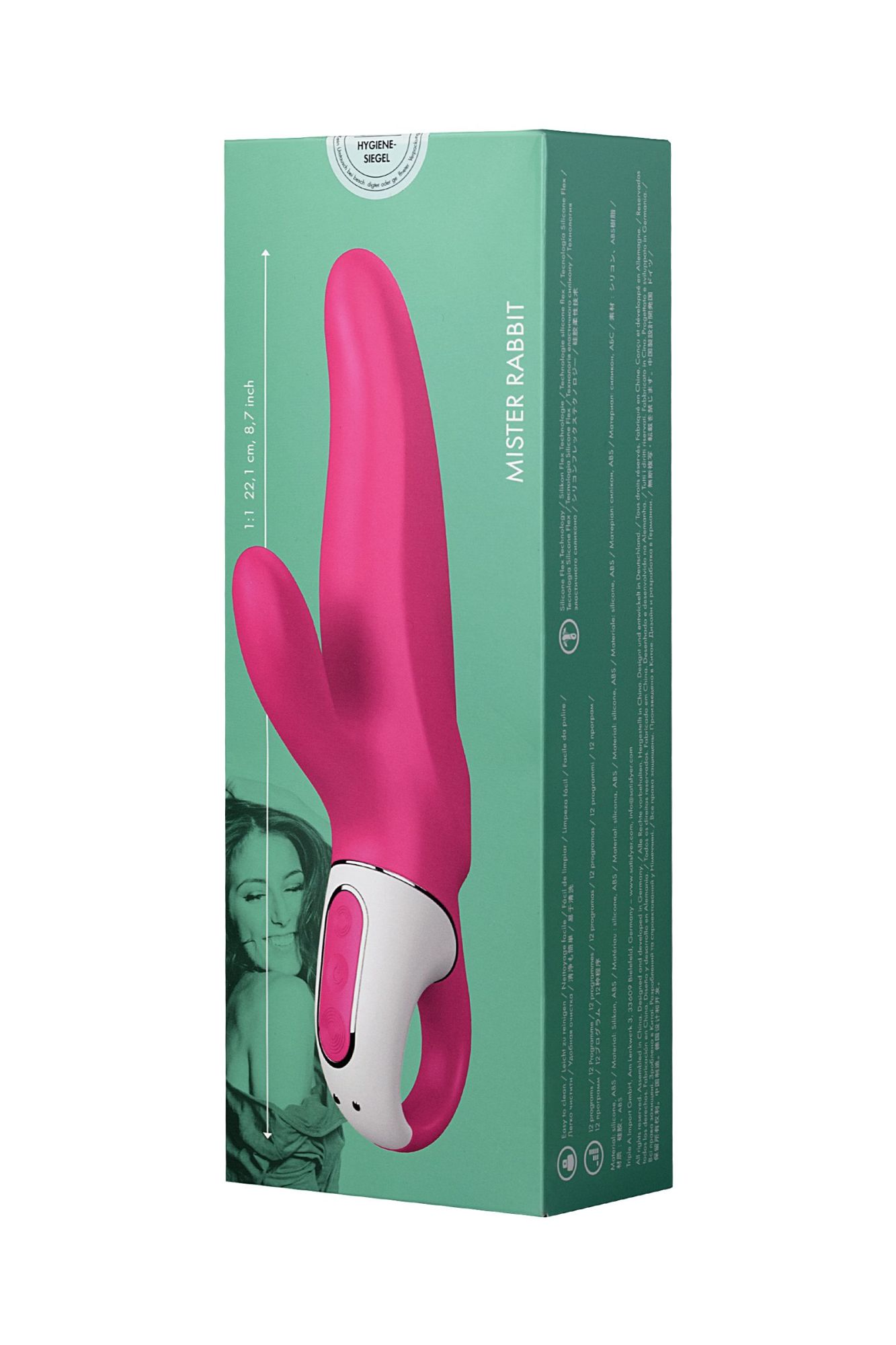 нереалистичный вибратор satisfyer vibes mr. rabbit, силикон, красный, 22,1 см. в России