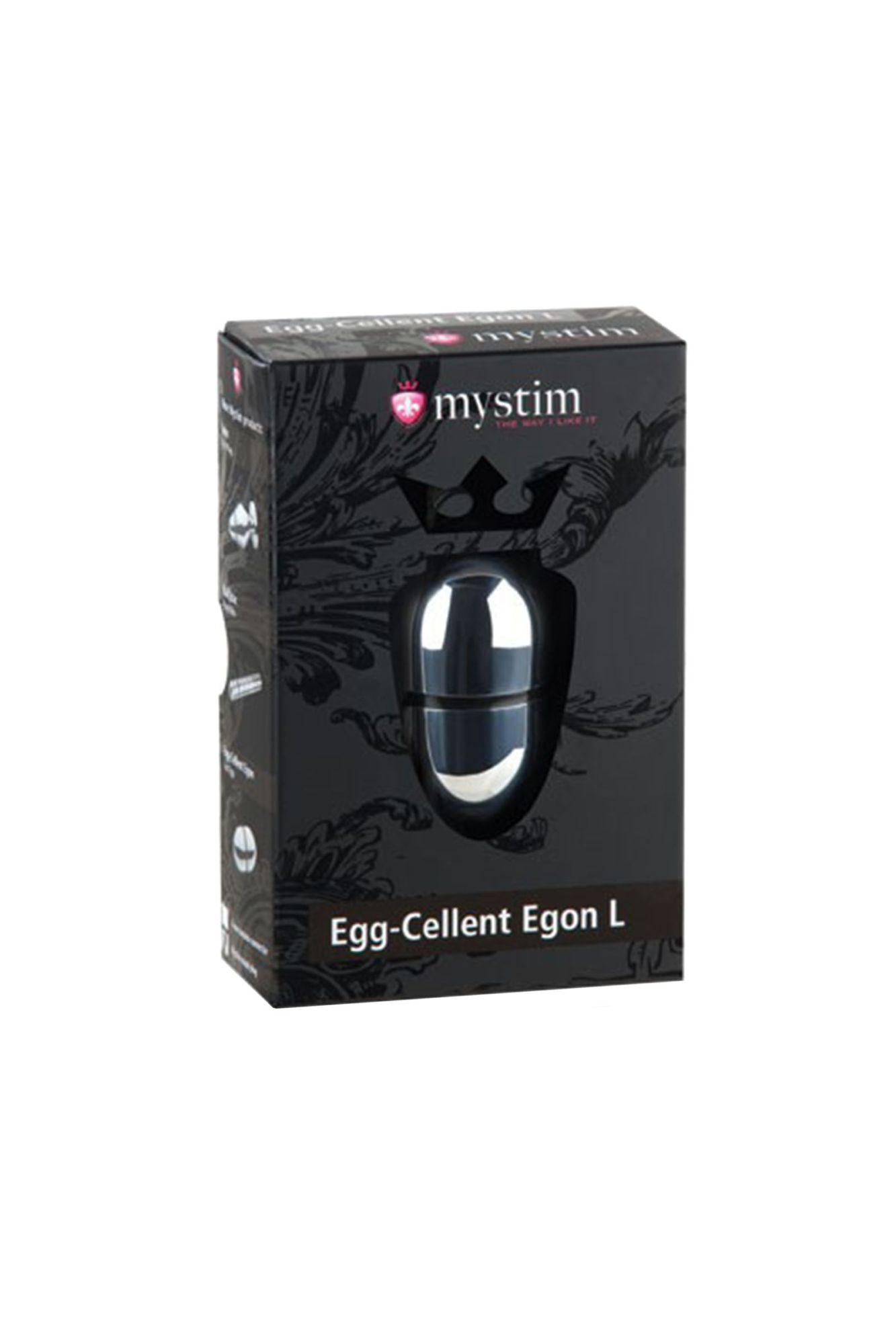 электростимулятор яйцо mystim egg-cellent egon l, хирургическая сталь, серебряный, 7 см в России