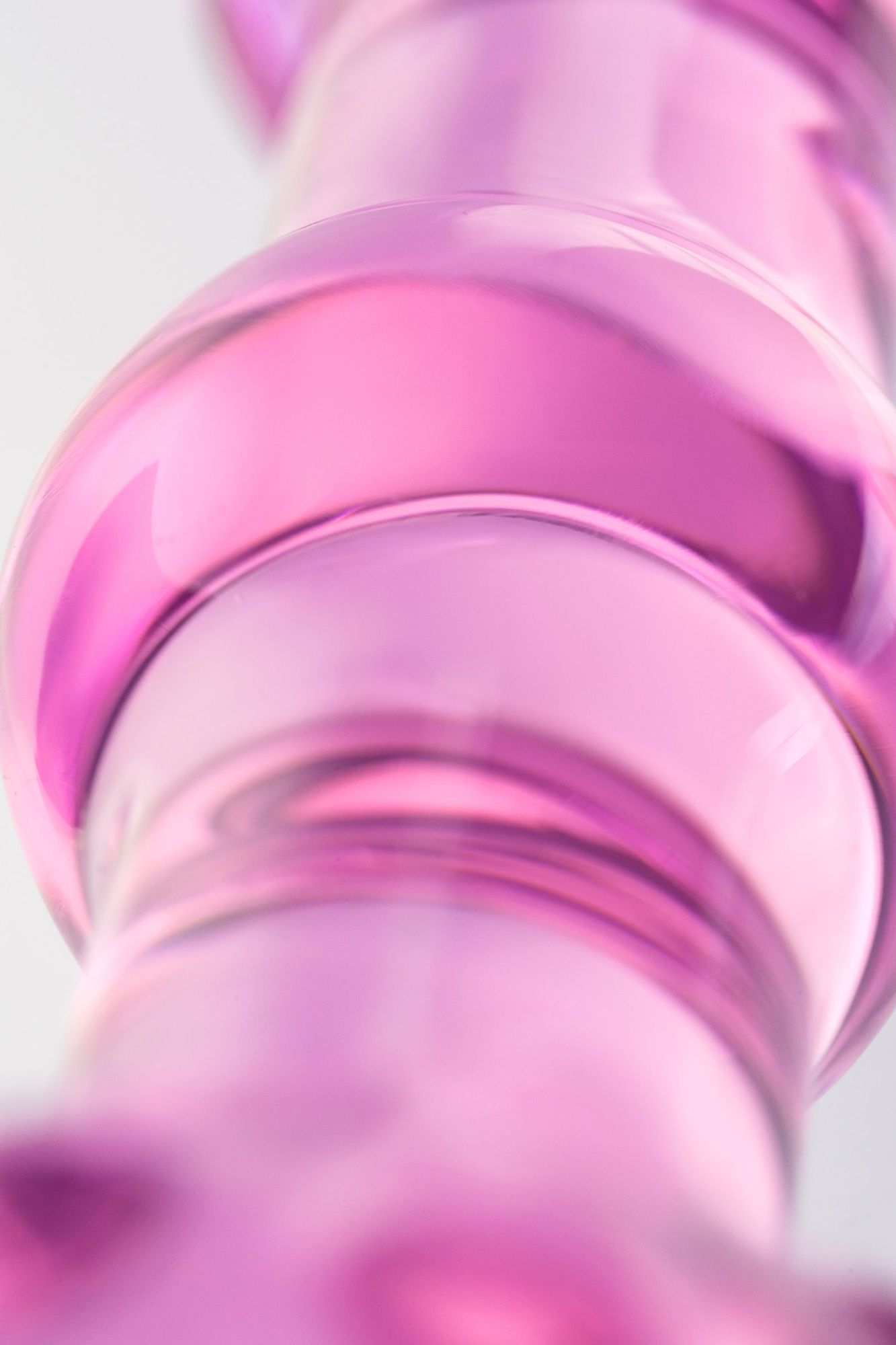 двусторонний фаллоимитатор sexus glass, стекло, розовый, 17 см в России