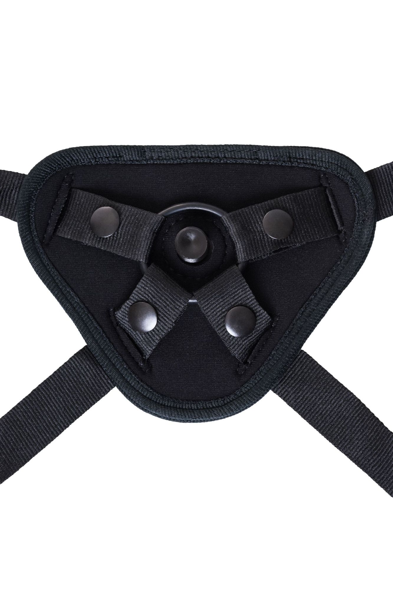 трусики для страпона realstick strap-on master, неопрен, черные в России