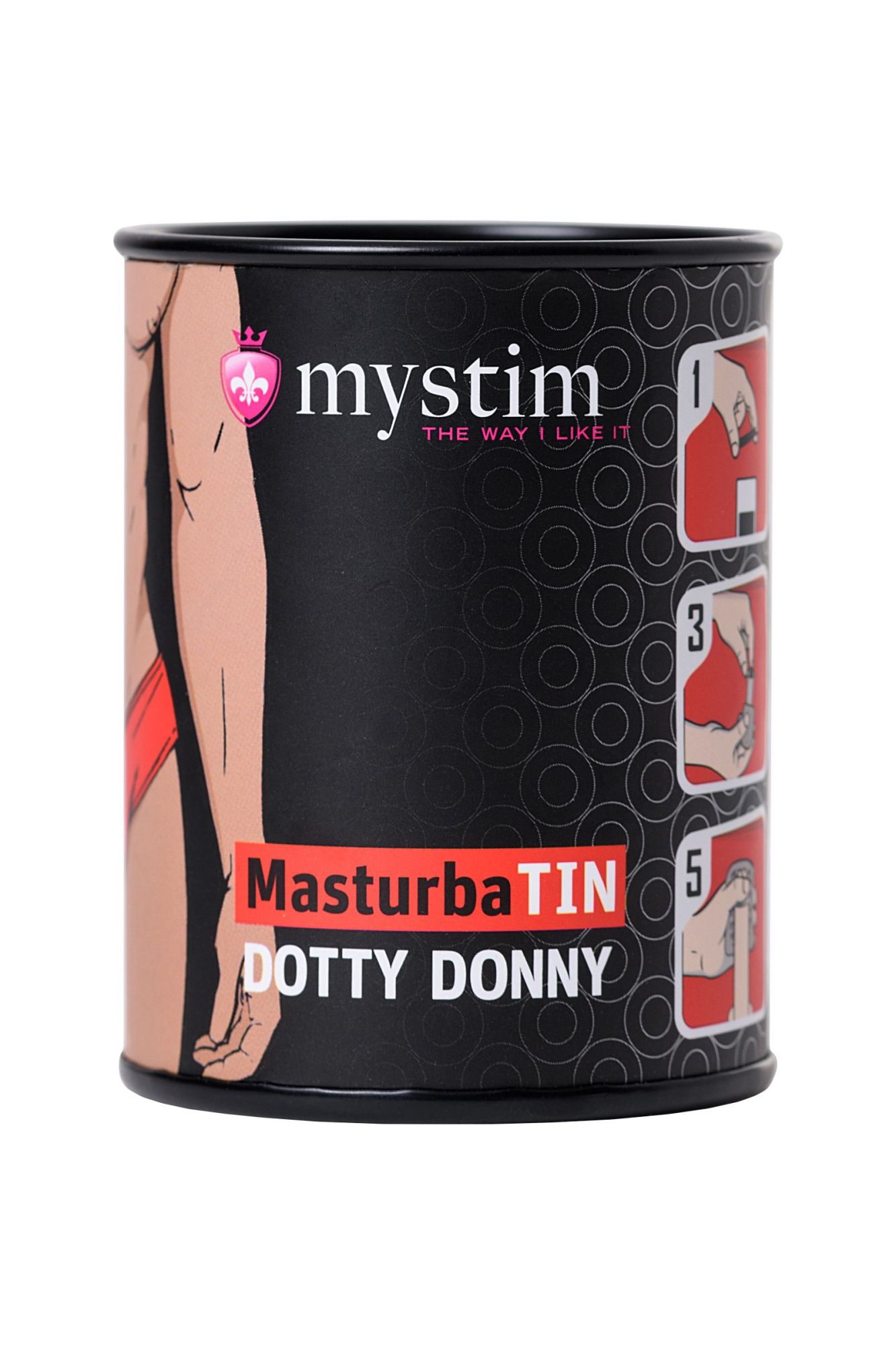 мастурбатор masturbatin dotty donny, tpe, белый, 4,5 см в России
