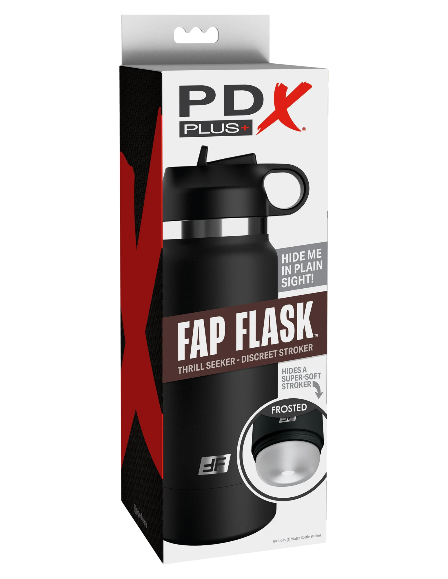 мастурбатор fap flask thrill seeker discreet stroker - black bottle - frosted pipedream rd62920pd в России