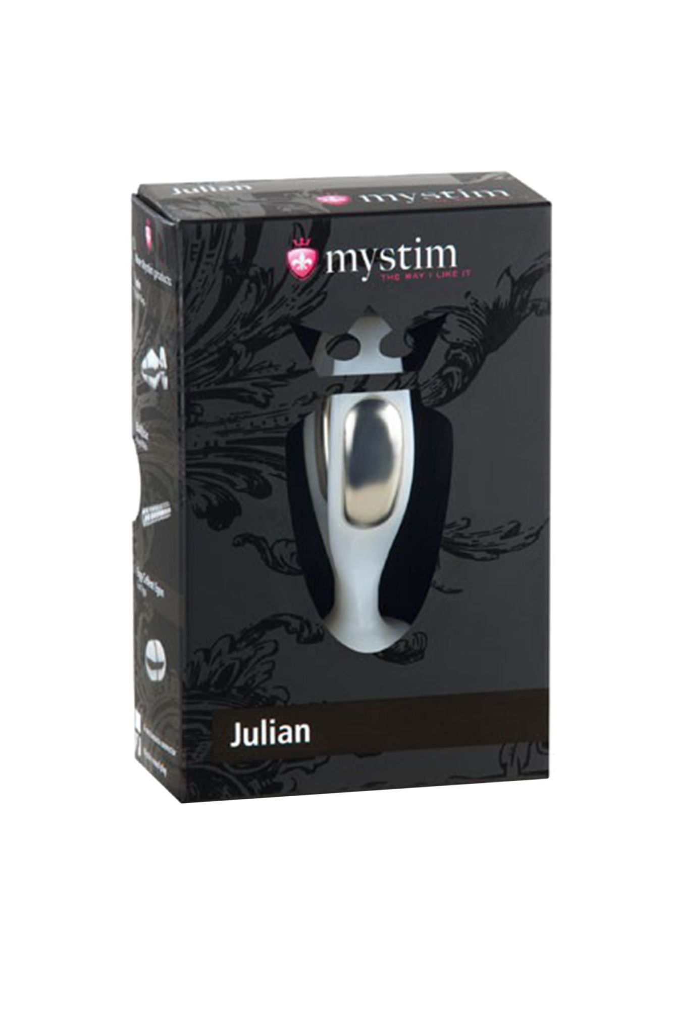 вагинальный электростимулятор mystim julian, abs пластик, белый, 7,9 см в России