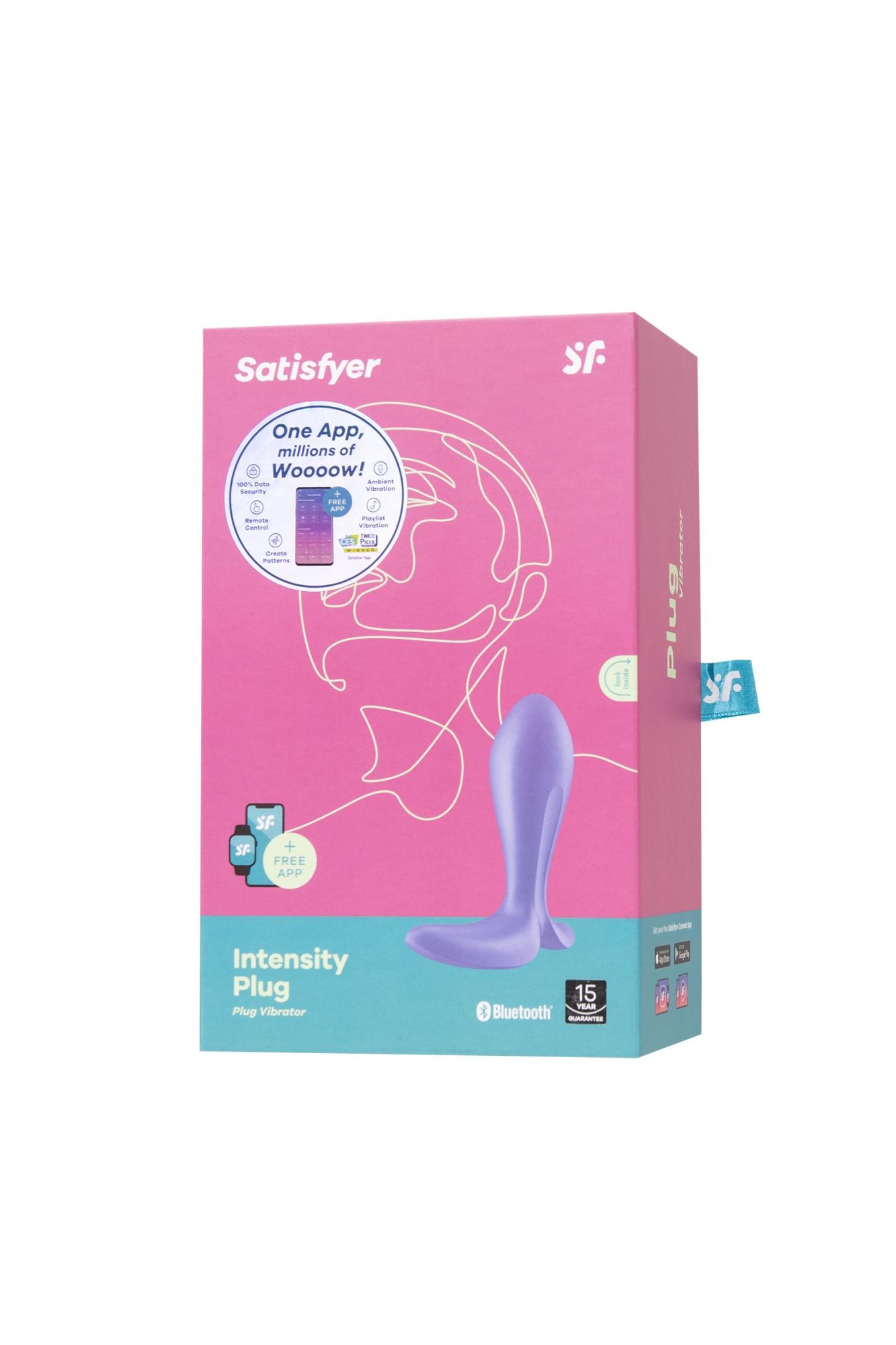 анальный вибратор satisfyer intensity plug, силикон, фиолетовый, 9 см в России